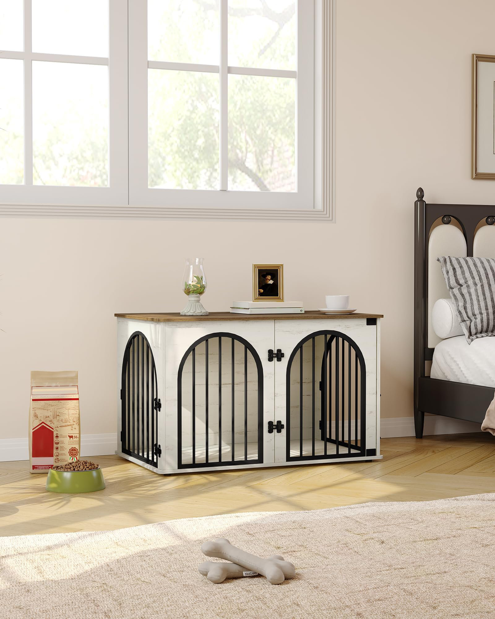 Tucker Murphy Pet™ 39.4" Dog Crate Furniture, Dog Kennel Indoor Arched
